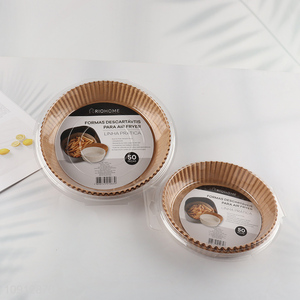 Hot selling round 50pcs non-stick disposable air fryer paper