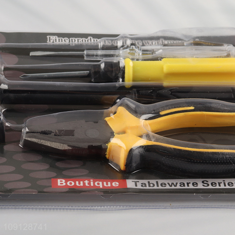 Latest products professional 4pcs hardware tool set hammer pliers set