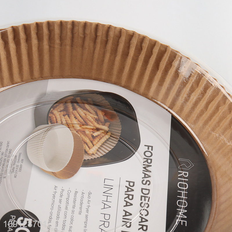 Hot selling round 50pcs non-stick disposable air fryer paper