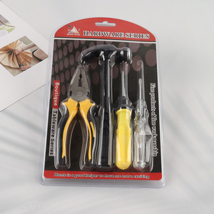 Latest products professional 4pcs hardware tool set hammer pliers set