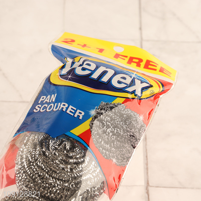 Top selling 3pcs reusable kitchen cleaning ball for dish washing