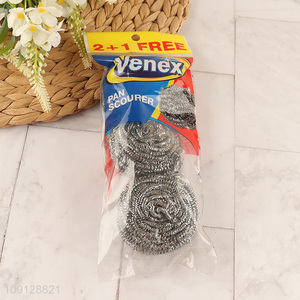 Top selling 3pcs reusable kitchen cleaning ball for dish washing