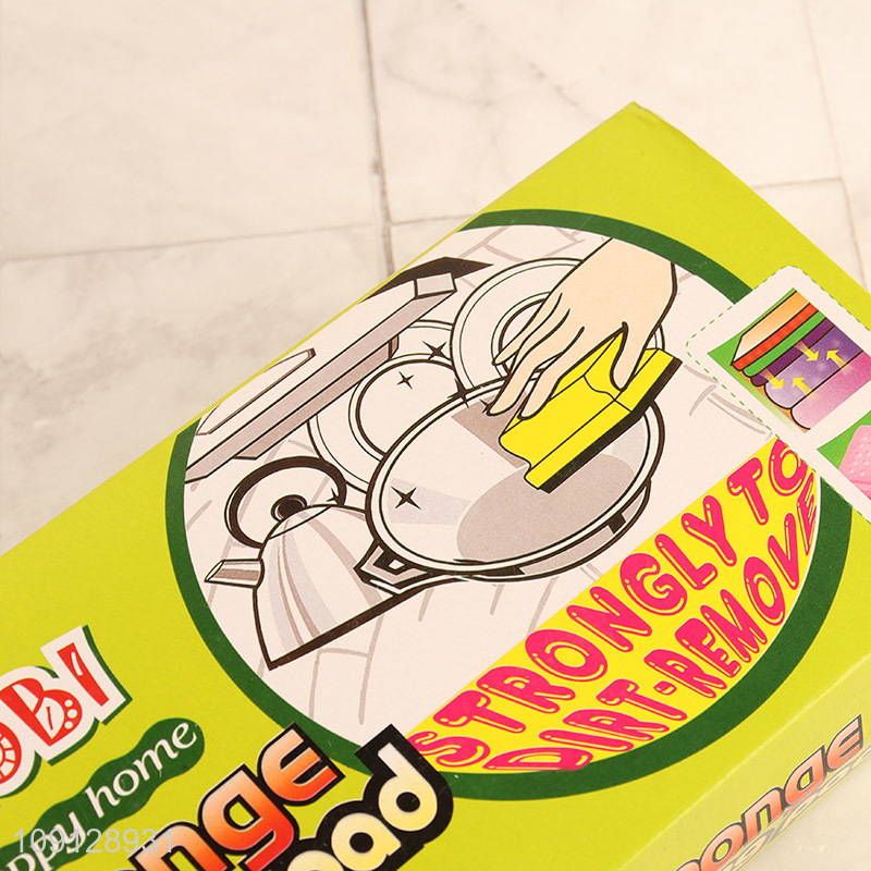 Factory price 3pcs kitchen cleaning supplies dish washing cleaning sponge