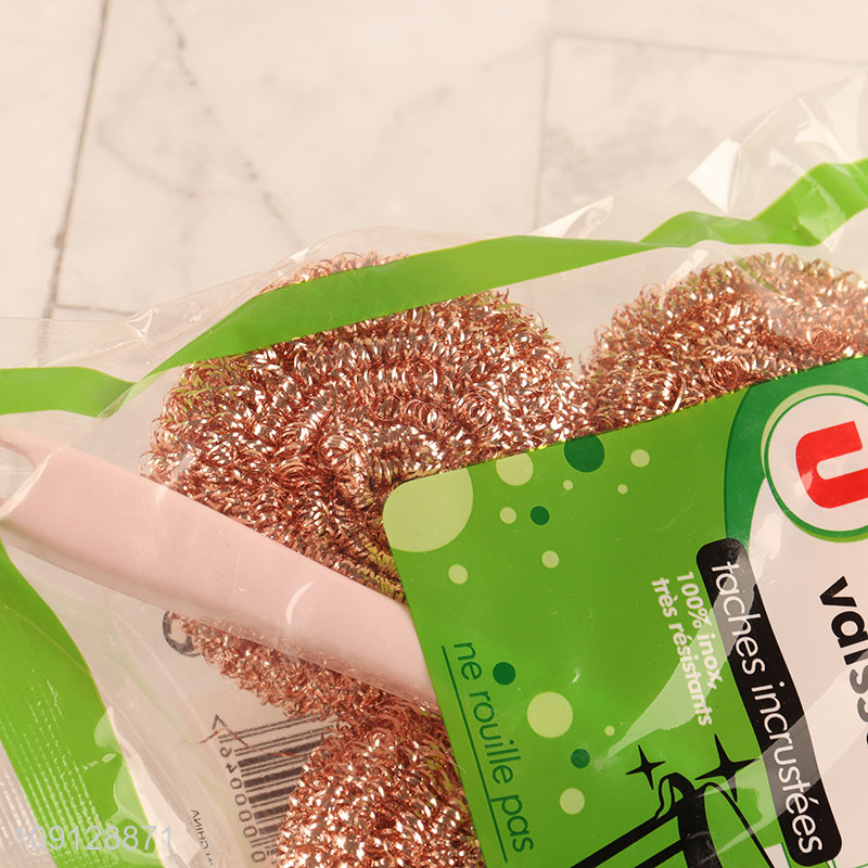 Best selling 4pcs kitchen cleaning supplies cleaning ball with handle