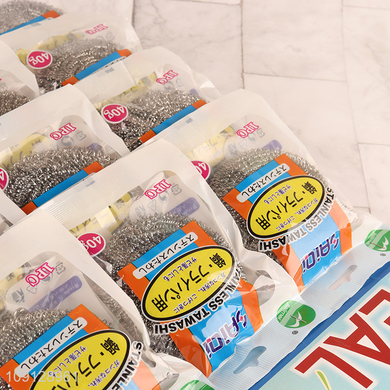 Yiwu market 12pcs durable kitchen dish washing cleaning ball kit