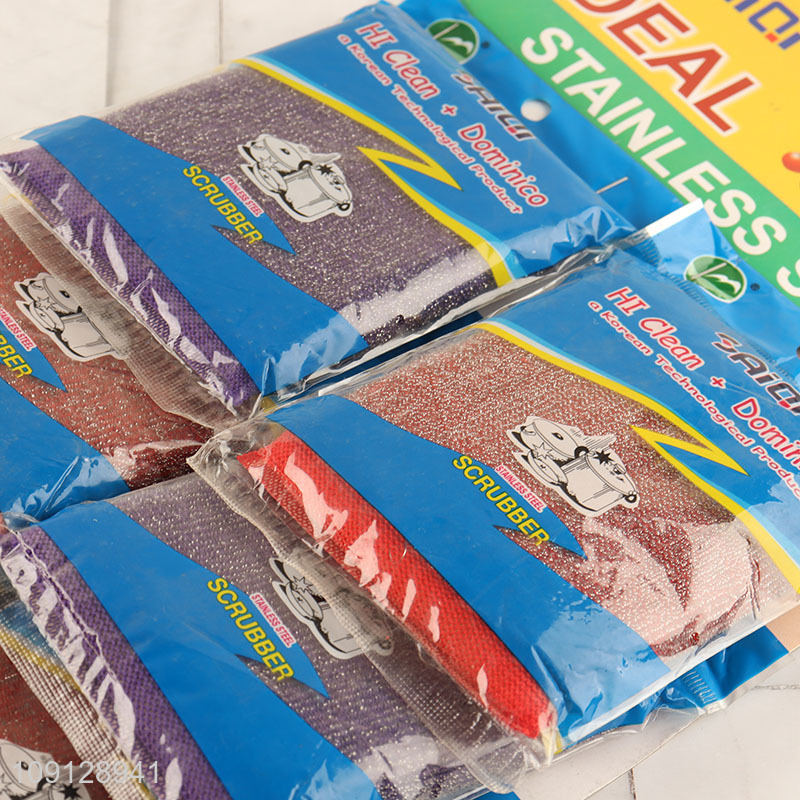 New product 12pcs kitchen dish washing scouring pad kit for sale