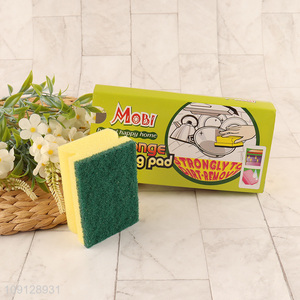 Factory price 3pcs kitchen cleaning supplies dish washing cleaning sponge