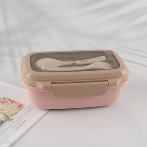 Hot products portable plastic lunch box with tableware set