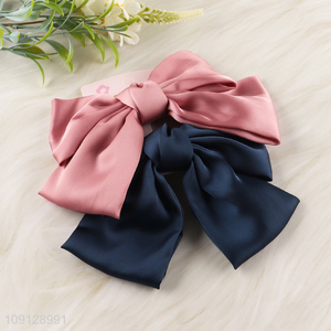 China products 2pcs girls bowknot hair pin hair clips set