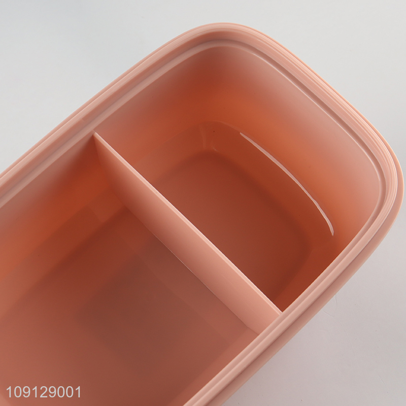 Hot products portable plastic lunch box with tableware set