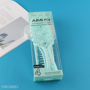 Factory price 4pcs professional anti-static styling comb set