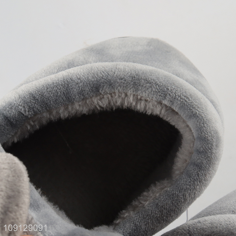 Good quality cartoon rabbit kids home plush slippers