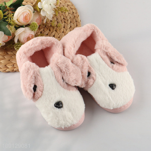 Factory supply cartoon puppy children winter home slippers