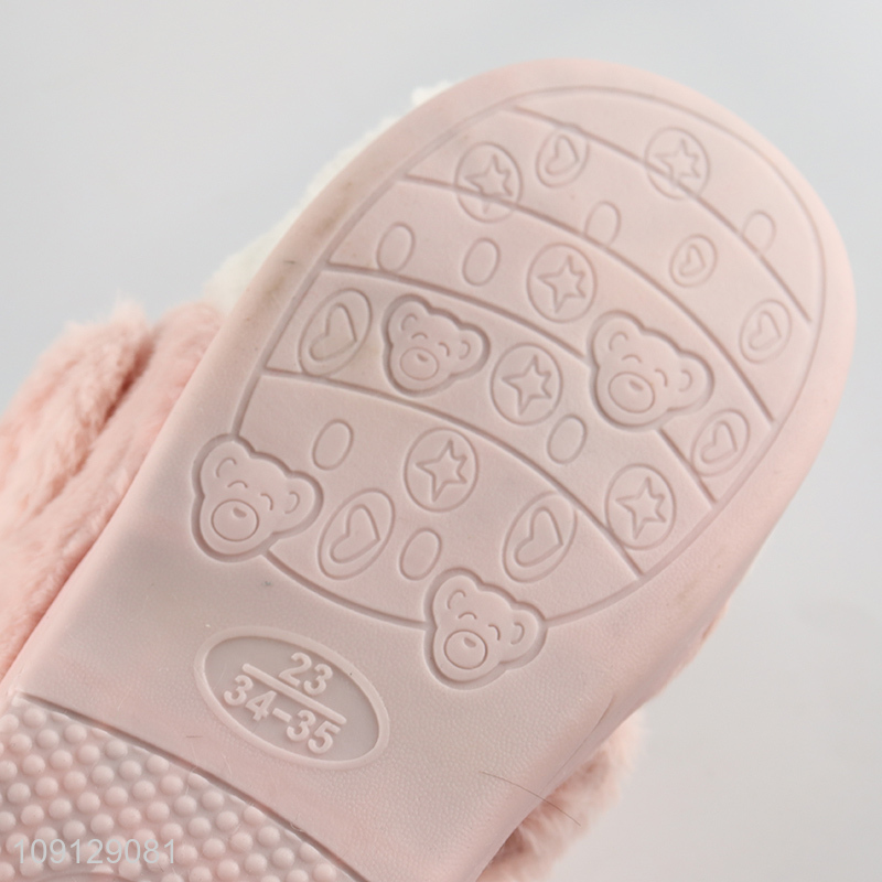 Factory supply cartoon puppy children winter home slippers