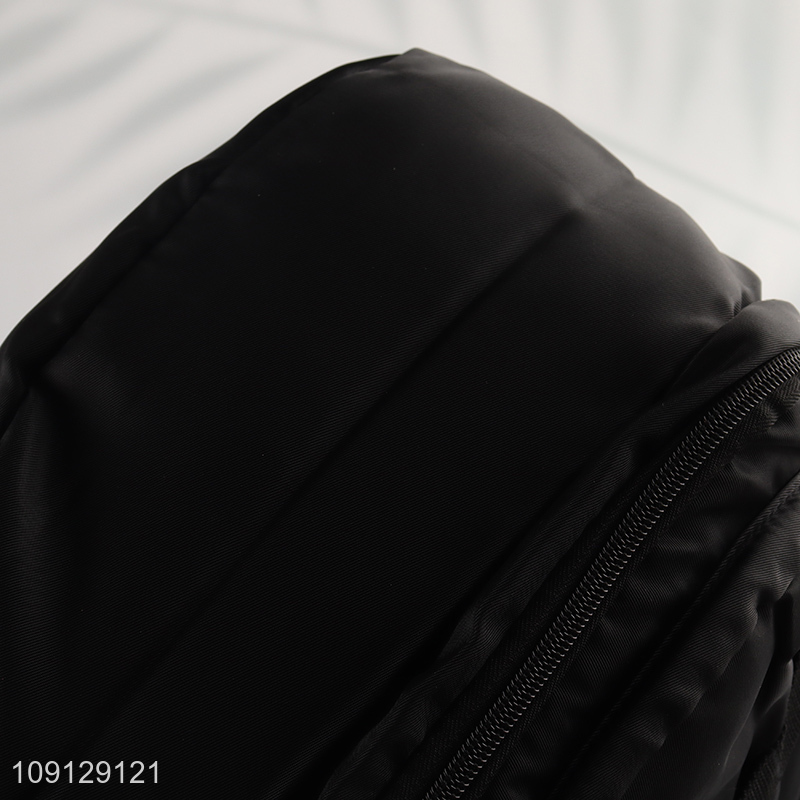 Top sale black polyester sports causal backpack wholesale