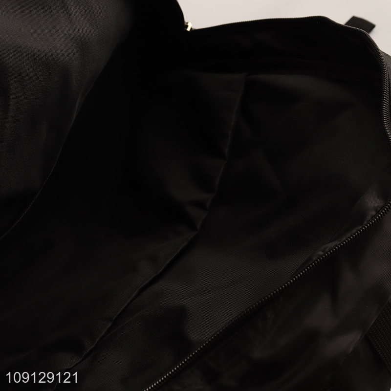 Top sale black polyester sports causal backpack wholesale