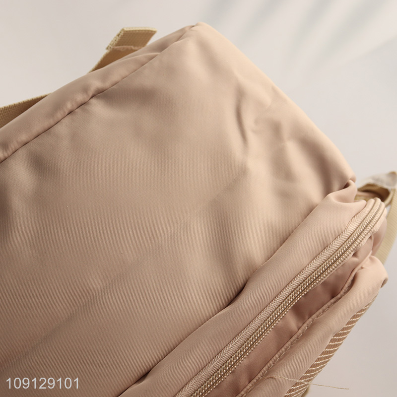 Factory wholesale portable lightweight polyester sports causal backpack