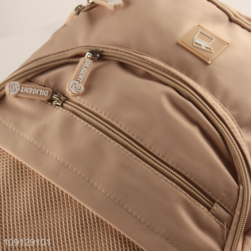 Factory wholesale portable lightweight polyester sports causal backpack