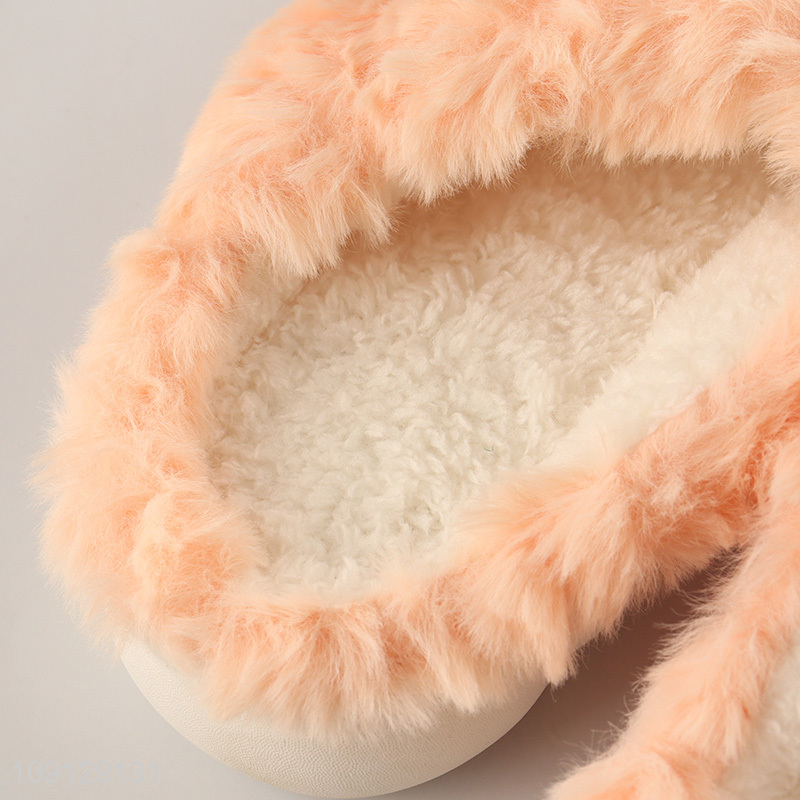 New product anti-slip winter plush home slippers for sale