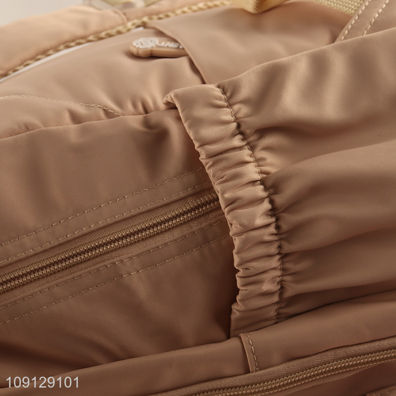 Factory wholesale portable lightweight polyester sports causal backpack