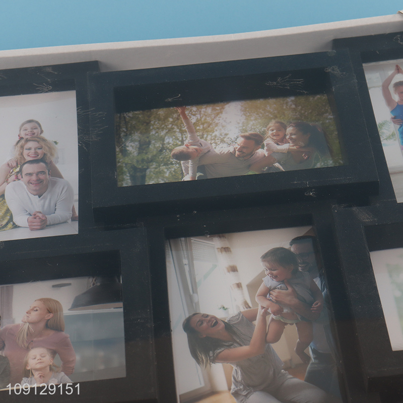 Yiwu market 12pcs plastic family photo frame picture frame set