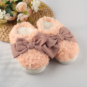 New product anti-slip winter plush home slippers for sale