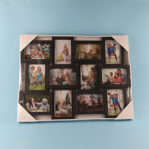 Yiwu market 12pcs plastic family photo frame picture frame set