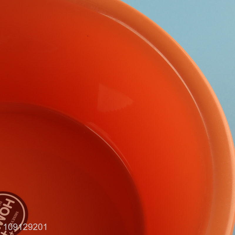 Best selling orange round plastic basin face washing basin