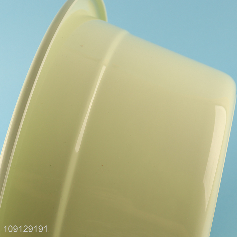 Most popular round plastic basin for bathroom accessories