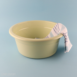 Most popular round plastic basin for bathroom accessories