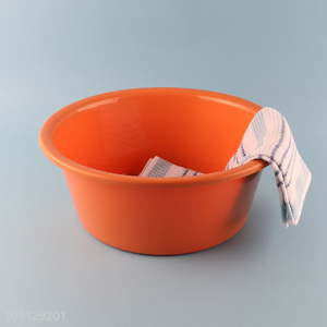 Best selling orange round plastic basin face washing basin