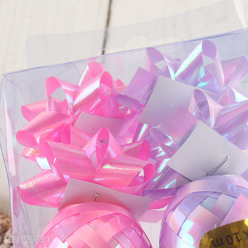 China supplier 2pcs multicolor star bow gifts ribbon gifts packaging ribbon