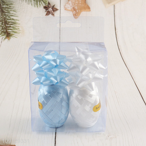 China products 2pcs star bow gifts ribbon for gifts packaging