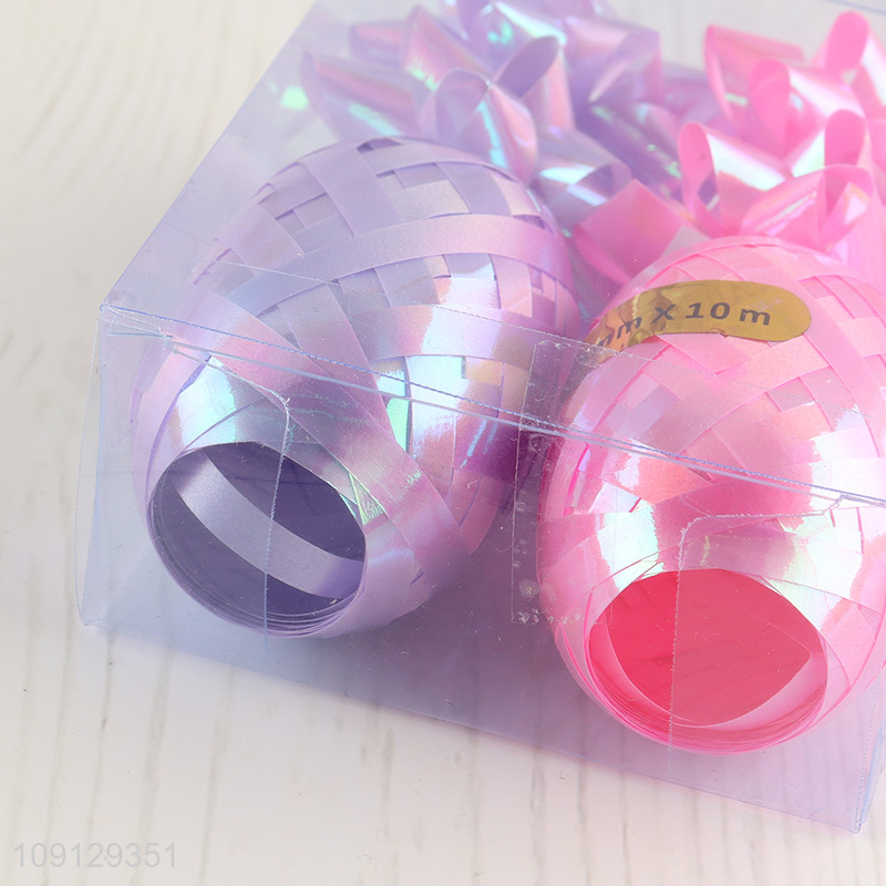 China supplier 2pcs multicolor star bow gifts ribbon gifts packaging ribbon