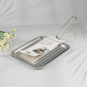 New Product Rectangular Foldable Stovetop Bread Toaster for Home Camping