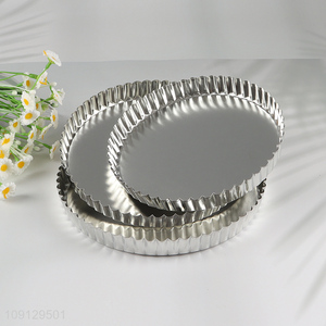 Factory Supply 3PCS Fluted Egg Tart Molds Tart Pie Pastry Molds