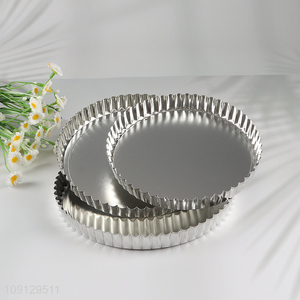 Good Quality 3PCS Fluted Egg Tart Molds with Removable Bottom