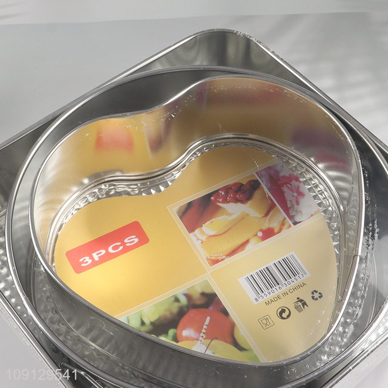 Online Wholesale 3PCS Metal Springform Pans with Removable Bottom