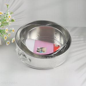 Hot Selling 3PCS Non-Stick Metal Springform Pans with Removable Bottom