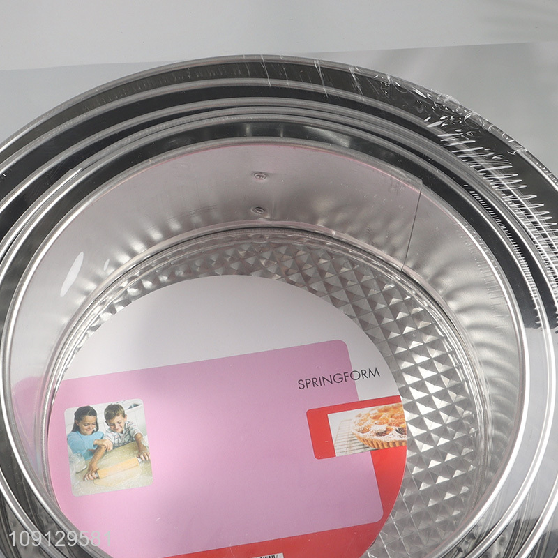 Wholesale 6PCS Metal Cake Baking Pans Non-Stick Metal Springform Pans