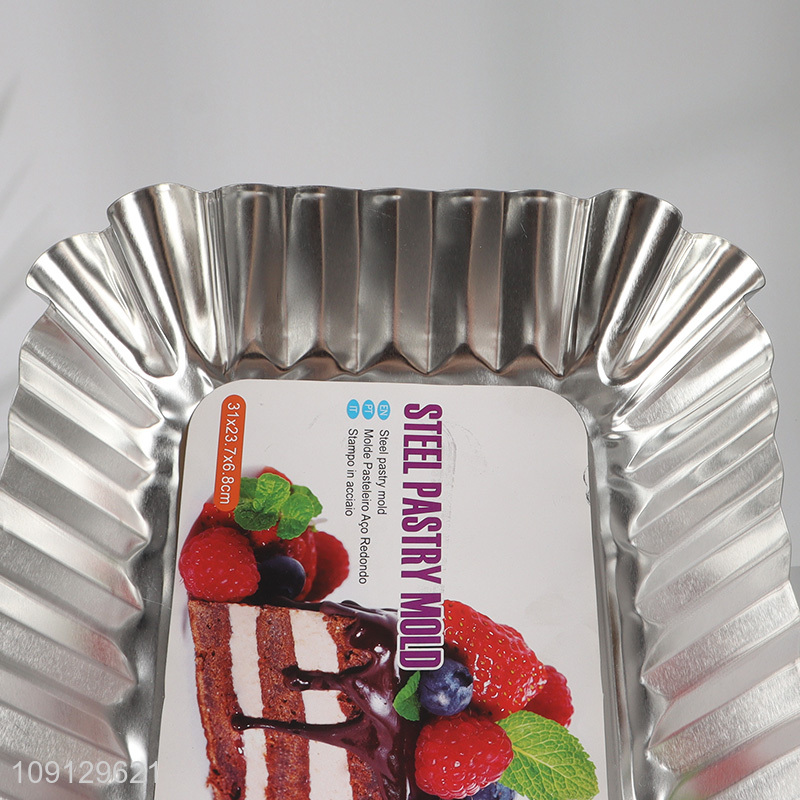 New Product Non-Stick Metal Cake Baking Pan Metal Fluted Baking Pan