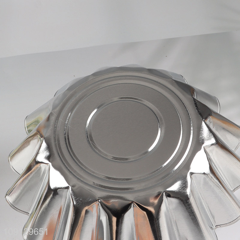 Wholesale 3PCS Fluted Brioche Molds Non-Stick Metal Cake Molds for Baking