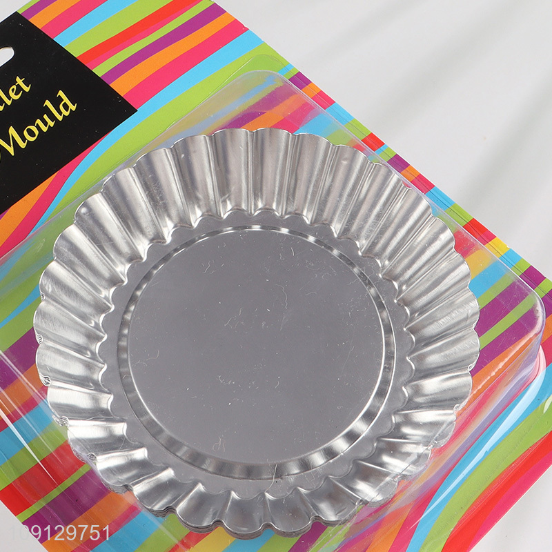 New Arrival 6PCS Egg Tart Molds Cupcake Cake Muffin Molds