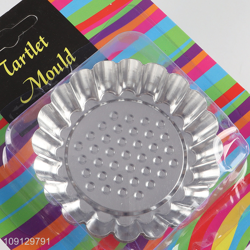 Hot Selling 6PCS Reusable Non-Stick Egg Tart Baking Molds