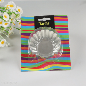 China Wholesale 6PCS Egg Tart Molds Reusable Tart Baking Pans