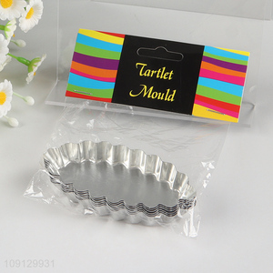 China Imports 6PCS Reusable Non-Stick Egg Tart Baking Molds