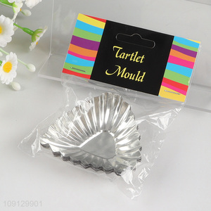 Hot Selling 6PCS Egg Tart Molds Reusable Tart Baking Pans