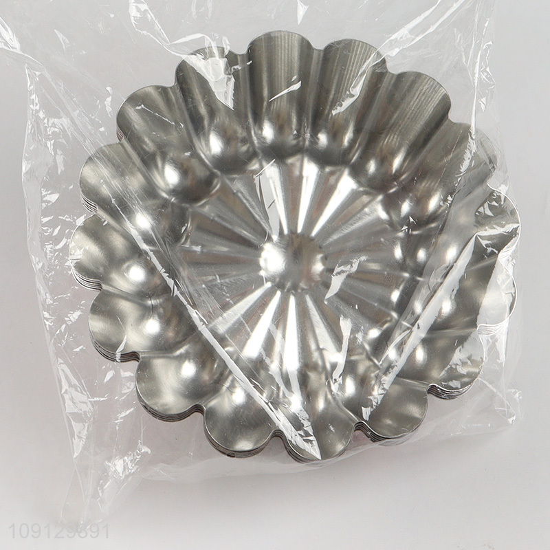 Popular Product 6PCS Egg Tart Molds Cupcake Cake Muffin Molds