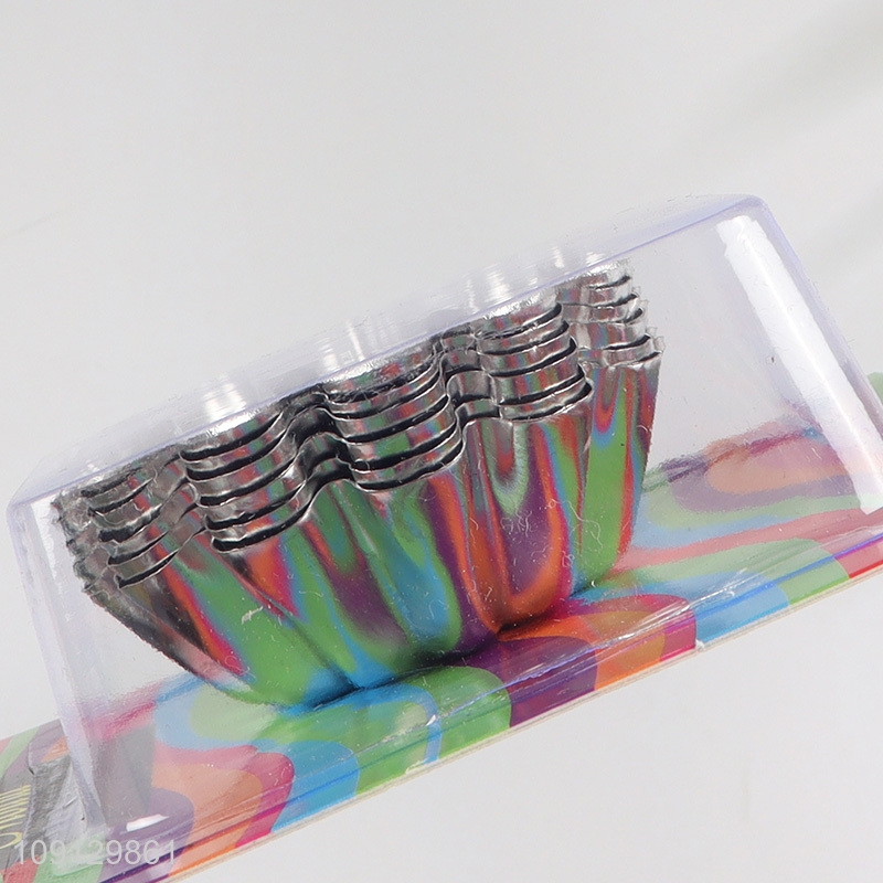 New Arrival 6PCS Reusable Non-Stick Egg Tart Baking Molds