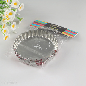 Factory Supply 6PCS Mini Egg Tart Pans Non-Stick Egg Tart Molds